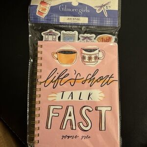 Gilmore Girls Pink Journal with Stickers